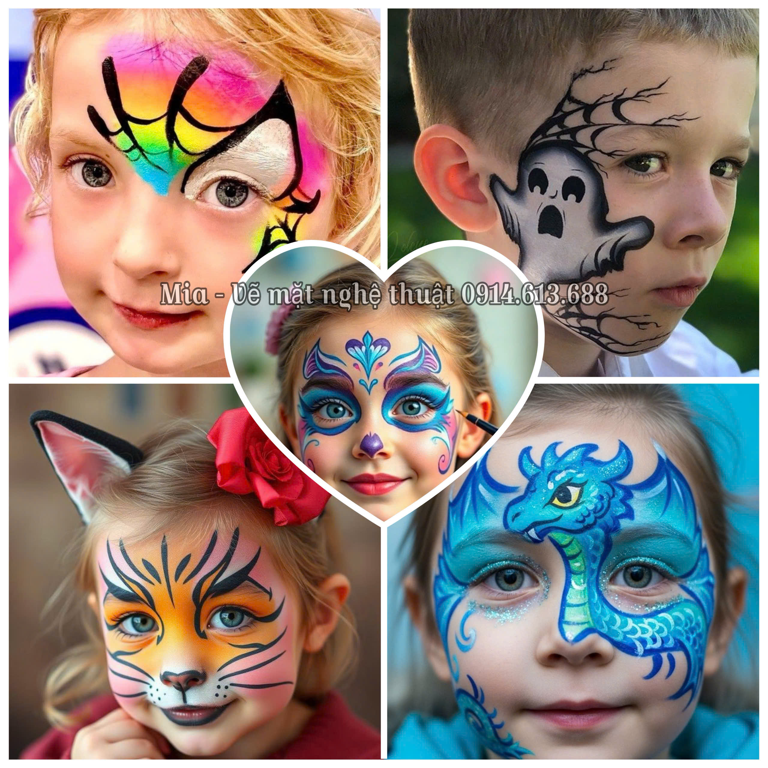Hóa Trang Halloween Lẻ - MIA Vẽ Mặt Nghệ Thuật